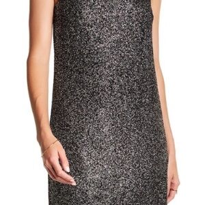 CeCe Glittery Black mini dress